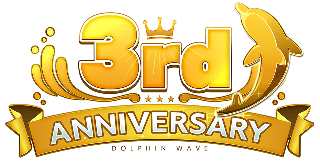 3rd ANNIVERSARY DOLPHIN WAVE
